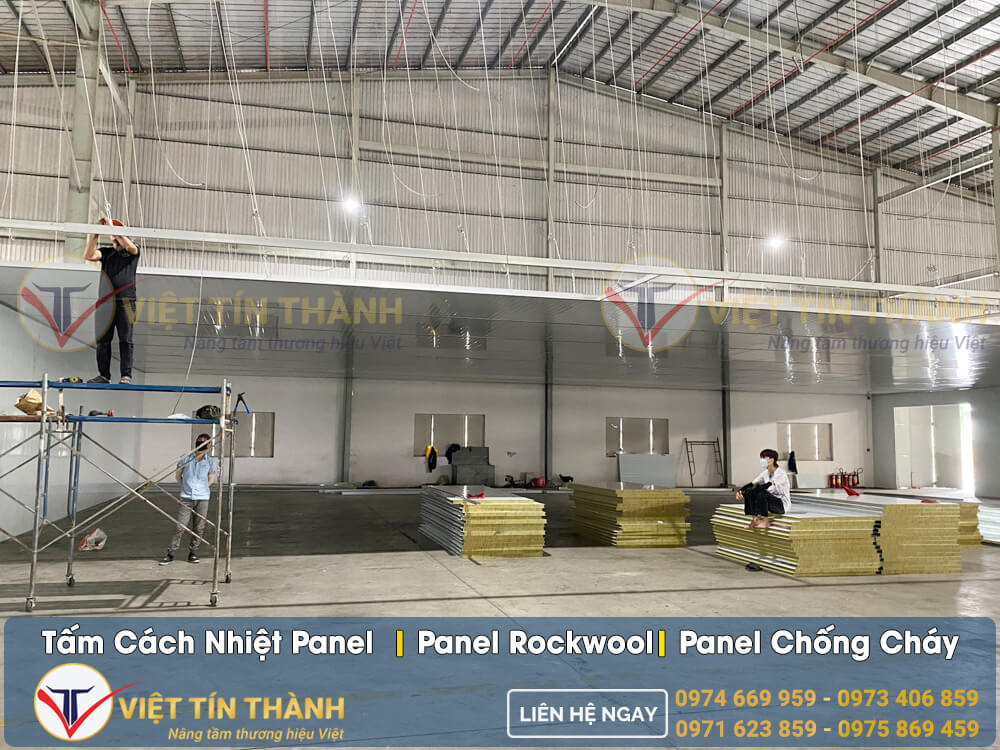 panel rockwool chống cháy